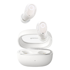  Baseus - Vezeték nélküli fülhallgató WM02+ (NGTW370302) - Valódi vezeték nélküli sztereó, Bluetooth V5.3, Intelligens kijelző - Krémszínű fehér