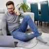 Lito - Adatkábel (LD14) - USB-típus C gyorstöltő 60W, 480Mbps, nejlon, 1m - Fekete - 3. kép