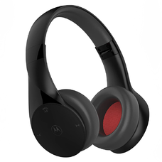 Motorola - Vezeték nélküli fejhallgató Sound Moto (XT500) - Bluetooth, fülre helyezhető, többpontos csatlakozás, Alexa, Siri, zajszigetelés - Fekete