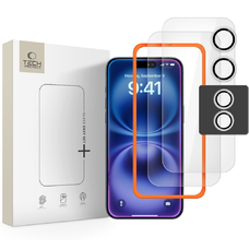 Tech-Protect Easy Set+ 3-csomag iPhone 17 átlátszó üvegfólia