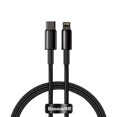 Baseus USB Type-C - Lightning kábel PD 20W 1m fekete (CATLWJ-01)