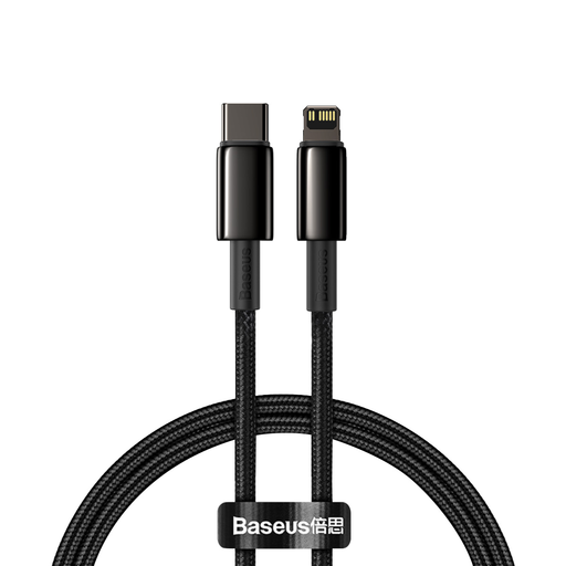 Baseus USB Type-C - Lightning kábel PD 20W 1m fekete (CATLWJ-01)
