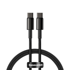 Baseus USB Type C - USB Type C kábel Power Delivery Quick Charge 100W 5A 1m fekete (CATWJ-01)