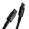 Baseus USB Type C - USB Type C kábel Power Delivery Quick Charge 100W 5A 1m fekete (CATWJ-01) - 4. kép