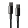 Baseus USB Type C - USB Type C kábel Power Delivery Quick Charge 100W 5A 2m fekete (CATWJ-A01) - 1. kép
