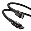Baseus USB Type C - USB Type C kábel Power Delivery Quick Charge 100W 5A 2m fekete (CATWJ-A01) - 3. kép