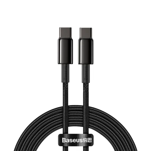 Baseus USB Type C - USB Type C kábel Power Delivery Quick Charge 100W 5A 2m fekete (CATWJ-A01)