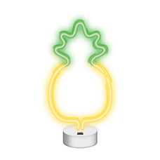 Neon LED állványon ANANÁSZ sárga zöld NNE05 Neolia