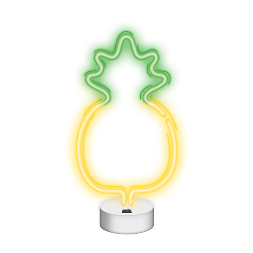 Neon LED állványon ANANÁSZ sárga zöld NNE05 Neolia