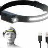 LED headlamp with IPX4 motion sensor USB-C 1200 mAh - black - 0. kép