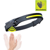 LED headlamp with IPX4 motion sensor USB-C 1200 mAh - black - 1. kép