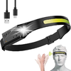 LED headlamp with IPX4 motion sensor USB-C 1200 mAh - black - 2. kép