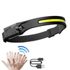 LED headlamp with IPX4 motion sensor USB-C 1200 mAh - black - 3. kép