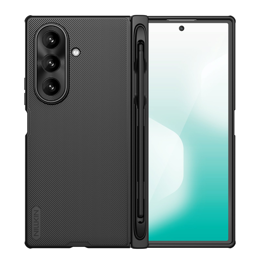 Nillkin Super Frosted FOLD stylus tartós fliptok Samsung Galaxy Z Fold 7-hez Fekete tok