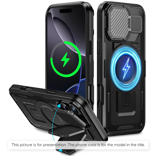 iPhone 17 Pro MagSafe CamVault tok - Fekete - Techsuit iPhone 17 Pro MagSafe CamVault tok - Fekete - Techsuit