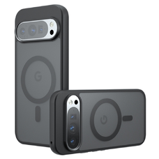 Mágneses védőtok Techsuit PureFrost - Google Pixel 10 - Matt Fekete tok