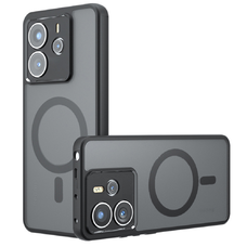 MagSafe Techsuit - Xiaomi Redmi Note 14 5G kompatibilis tok - Frosted Black.