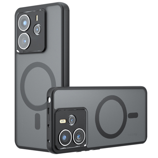 MagSafe Techsuit - Xiaomi Redmi Note 14 5G kompatibilis tok - Frosted Black. MagSafe Techsuit - Xiaomi Redmi Note 14 5G kompatibilis tok - Frosted Black.