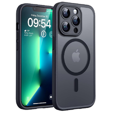 iPhone 12 Pro - Techsuit - PureFrost MagSafe - Fagyos Fekete tok