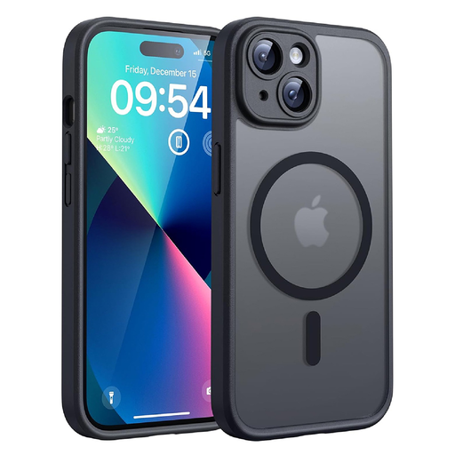 Techsuit - MagSafe kompatibilis tok - iPhone 14 - Frosted Black
