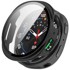 Samsung Galaxy Watch8 40mm - Techsuit - Defense360 Pro + Képernyővédő - Fekete tok