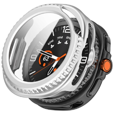 Samsung Galaxy Watch8 Classic/Ultra 2 - Techsuit - Defense360 Pro + Képernyővédő - Ezüst tok