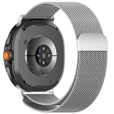 Samsung Galaxy Watch8 40mm/Watch8 44mm/Watch8 Classic/Ultra 2 - Techsuit óraszíj (W009) - Ezüst