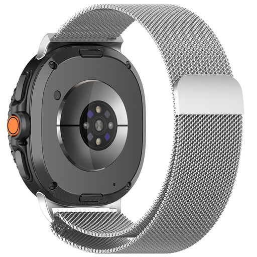 Samsung Galaxy Watch8 40mm/Watch8 44mm/Watch8 Classic/Ultra 2 - Techsuit óraszíj (W009) - Ezüst