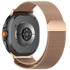 Samsung Galaxy Watch8 40mm/Watch8 44mm/Watch8 Classic/Ultra 2 - Techsuit - Óraszíj (W009) - Rózsaarany