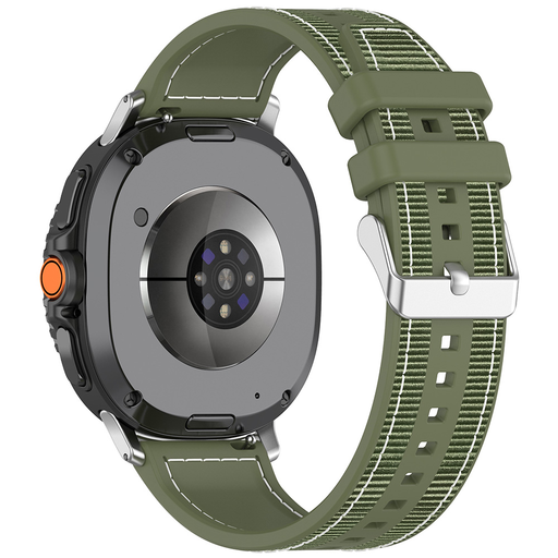 Samsung Galaxy Watch8 40mm/Watch8 44mm/Watch8 Classic/Ultra 2 - Techsuit - Zöld színű óraszíj (W051)