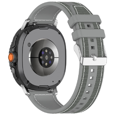 Samsung Galaxy Watch8 40mm/Watch8 44mm/Watch8 Classic/Ultra 2 - Techsuit szíj (W051) - Szürke.