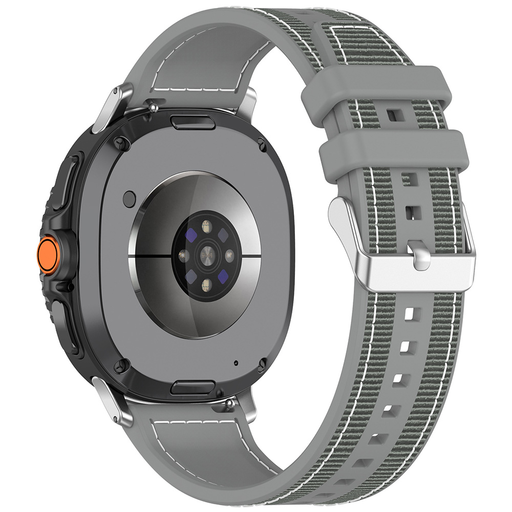 Samsung Galaxy Watch8 40mm/Watch8 44mm/Watch8 Classic/Ultra 2 - Techsuit szíj (W051) - Szürke.