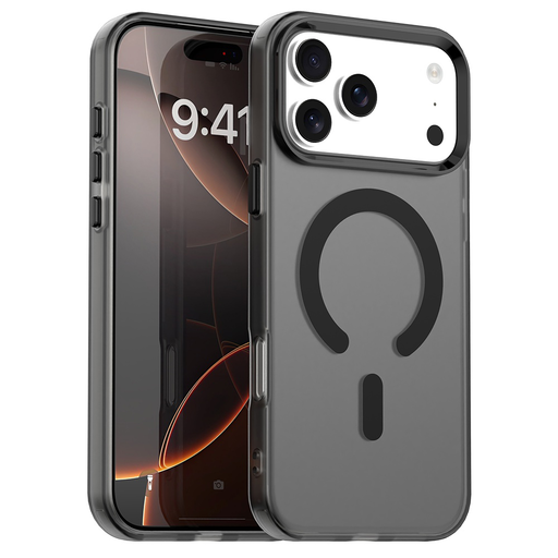 iPhone 17 Pro - Techsuit CandyCase MagSafe - Fekete tok iPhone 17 Pro - Techsuit CandyCase MagSafe - Fekete tok