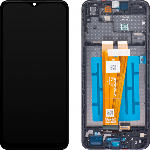 LCD kijelzőmodul Samsung Galaxy A04 A045-hez, fekete