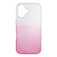  iPhone 17 Átlátszó Rózsaszín SHINING tok