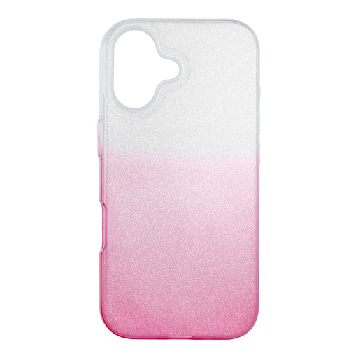  iPhone 17 Átlátszó Rózsaszín SHINING tok