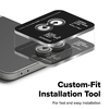  Ringke - Kamera Lencsekeret Üveg - Samsung Galaxy Z Flip7 - Fekete üvegfólia - 2. kép