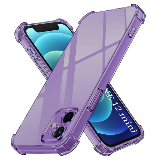 iPhone 12 mini - Techsuit ütésálló átlátszó szilikon tok - Füstfekete iPhone 12 mini - Techsuit ütésálló átlátszó szilikon tok - Füstfekete