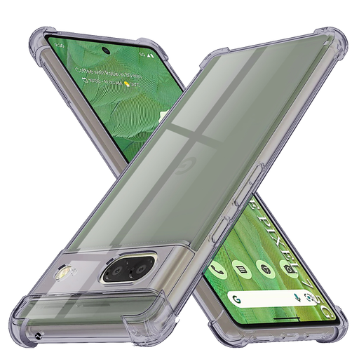 Google Pixel 7 - Ütésálló Átlátszó Szilikon Tok - Füstfekete tok Google Pixel 7 - Ütésálló Átlátszó Szilikon Tok - Füstfekete tok