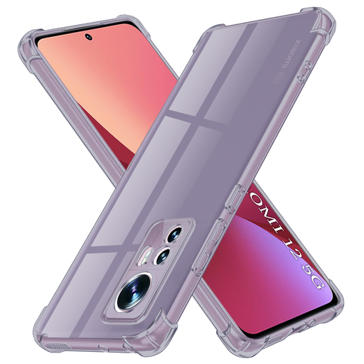 Ütésálló átlátszó szilikon tok - Xiaomi 12 / 12X - Füstfekete - Techsuit Ütésálló átlátszó szilikon tok - Xiaomi 12 / 12X - Füstfekete - Techsuit