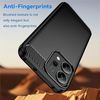 Telefon tok - Techsuit - Szénszálas szilikon - Oppo Reno 14F - Fekete. - 2. kép