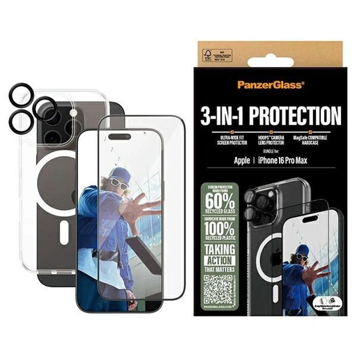 PanzerGlass 3in1 csomag iPhone 16 Pro Max 6.9 PanzerGlass 3in1 csomag iPhone 16 Pro Max 6.9