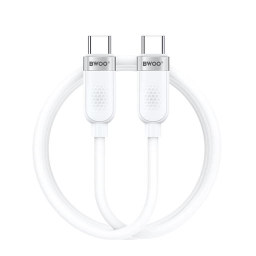 BWOO 100W kábel USB-C - USB-C 1m fehér