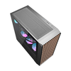 Darkflash DS900WD számítógép ház (fekete) + 4 ventilátor - 2. kép