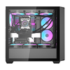 Darkflash DS900WD számítógép ház (fekete) + 4 ventilátor - 3. kép