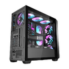Darkflash DS900WD számítógép ház (fekete) + 4 ventilátor - 4. kép