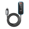 BWOO CC107 PD autós töltő 1x USB-C - USB-A porttal 30W fekete - 0. kép