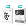 BWOO CC96C 30W PD autós töltő 1x USB-C 1x USB port USB-C kábellel szürke - 2. kép