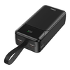BWOO 65W powerbank 30000 mAh 2x USB-A, 1x USB-C LCD kijelzővel, fekete - 0. kép