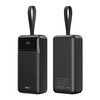 BWOO 65W powerbank 30000 mAh 2x USB-A, 1x USB-C LCD kijelzővel, fekete - 1. kép